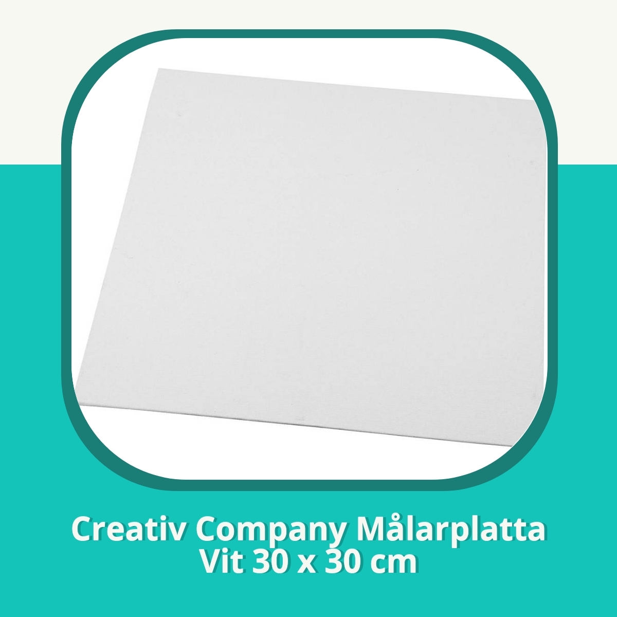 Recension af Creativ Company Målarplatta Vit 30 x 30 cm