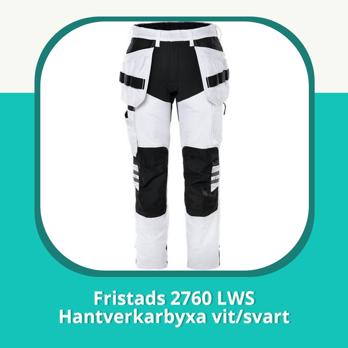 Recension af Fristads 2760 LWS Hantverkarbyxa vit/svart
