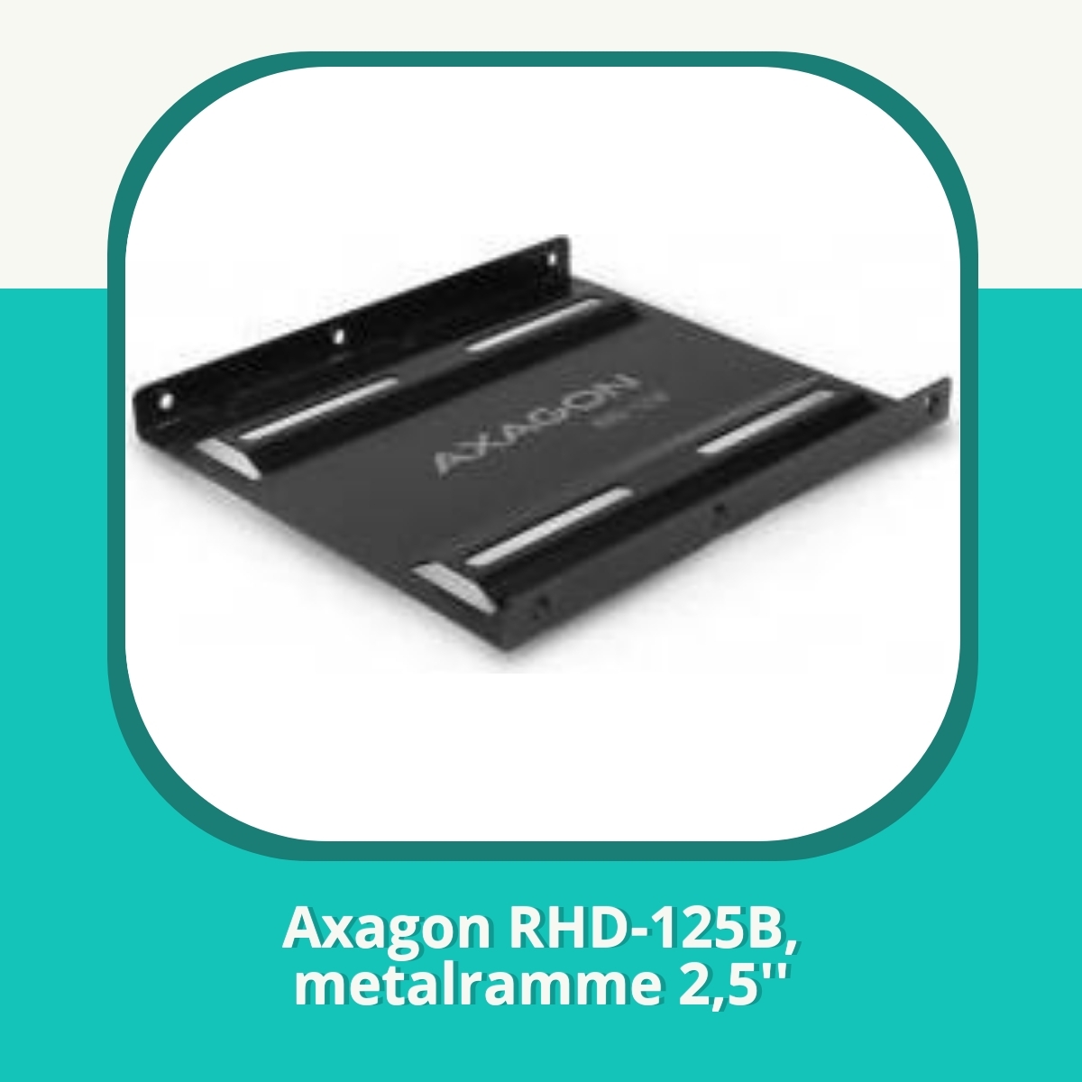 Anmeldelse af Axagon RHD-125B, metalramme 2,5''