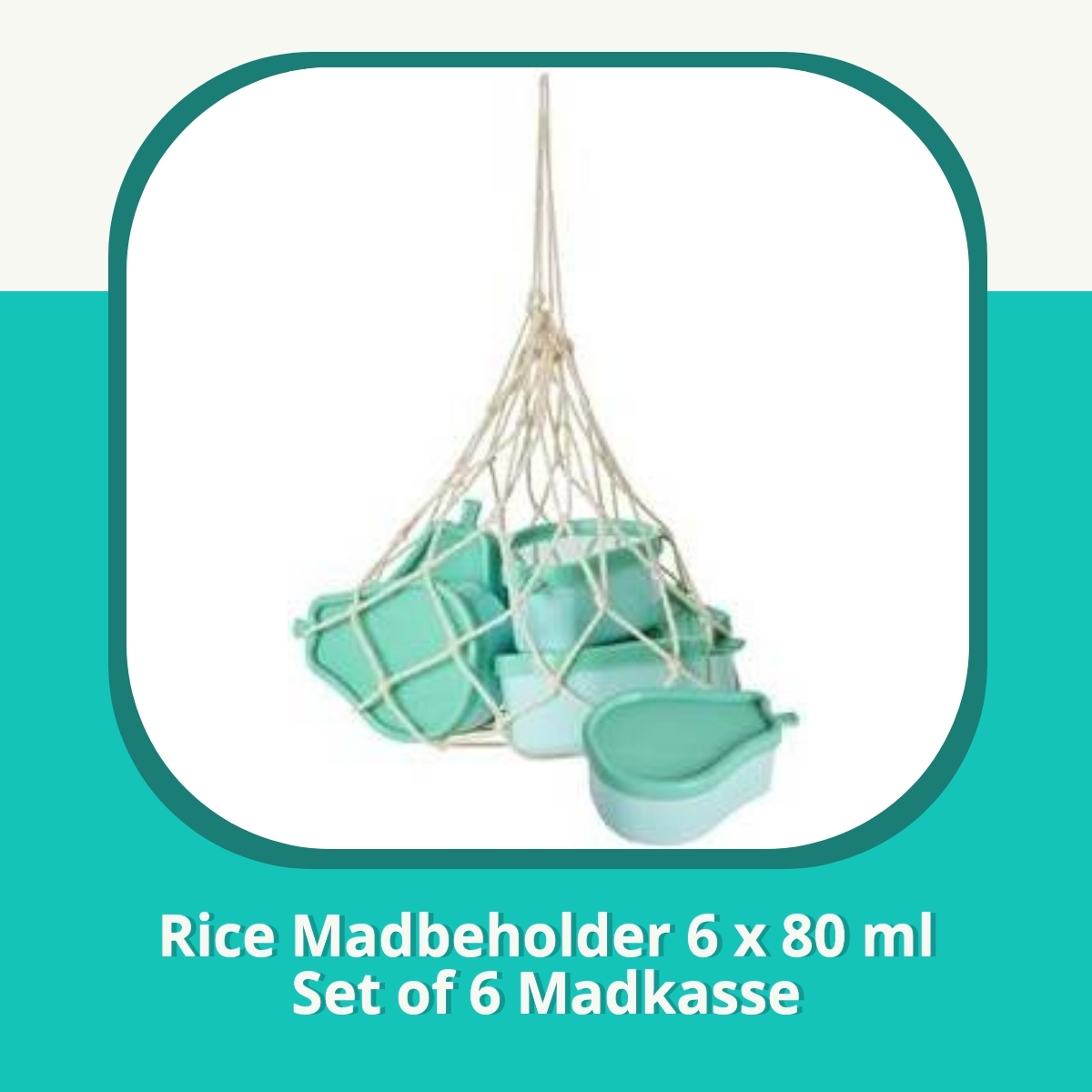 Anmeldelse af Rice Madbeholder 6 x 80 ml Set of 6 Madkasse