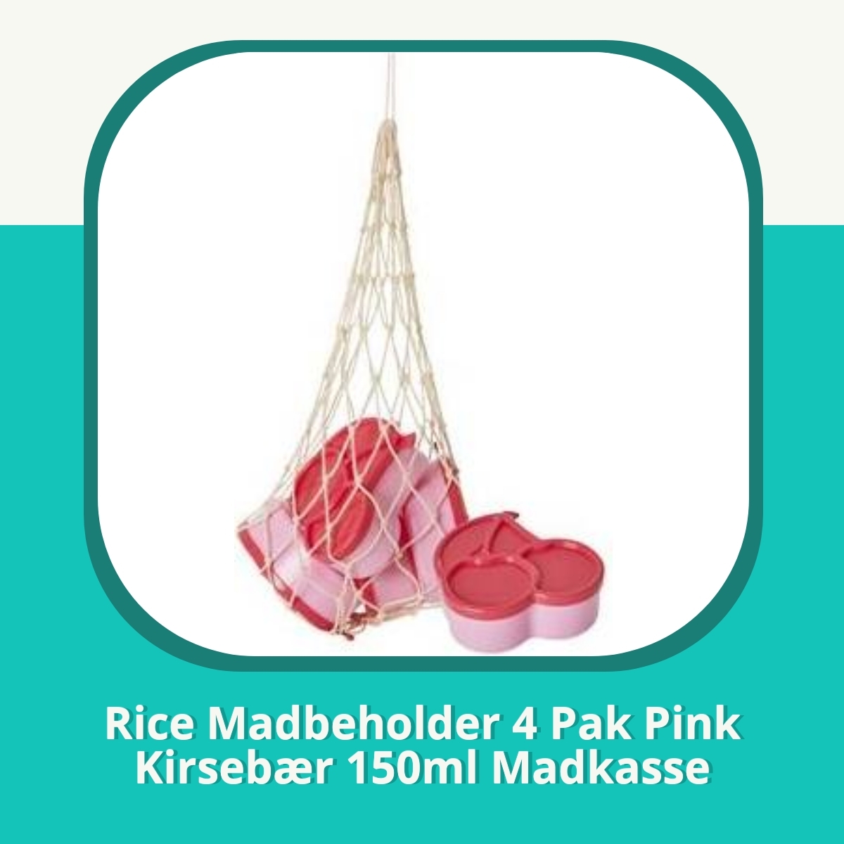 Anmeldelse af Rice Madbeholder 4 Pak Pink Kirsebær 150ml Madkasse