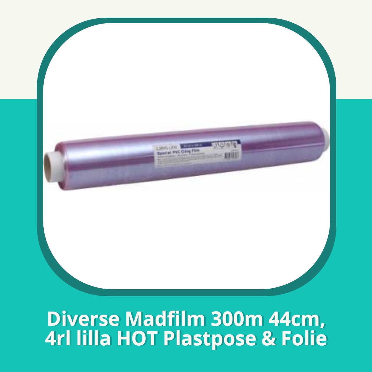 Anmeldelse af Diverse Madfilm 300m 44cm, 4rl lilla HOT Plastpose & Folie