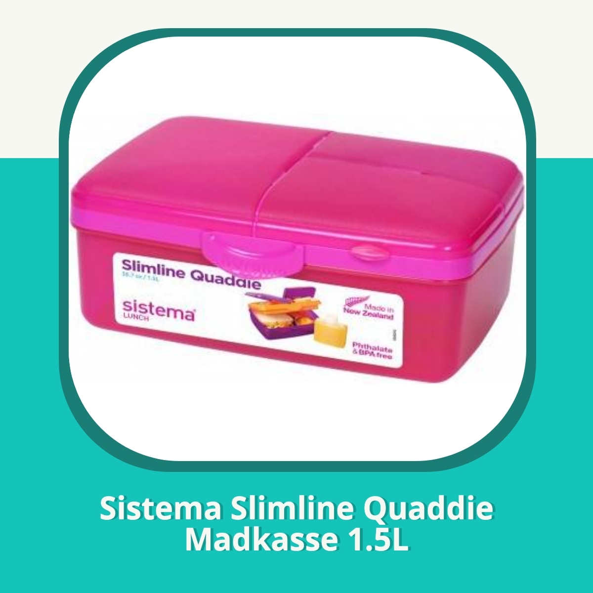 Anmeldelse af Sistema Slimline Quaddie Madkasse 1.5L