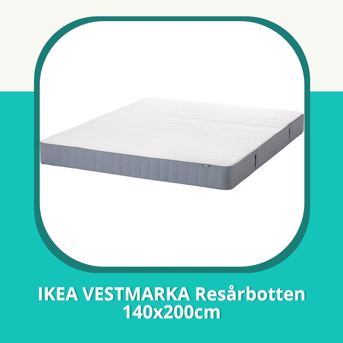 Recension af IKEA VESTMARKA Resårbotten 140x200cm