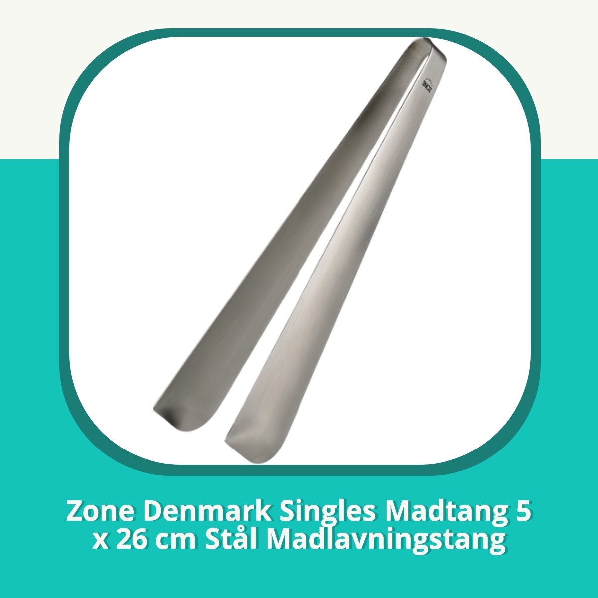 Anmeldelse af Zone Denmark Singles Madtang 5 x 26 cm Stål Madlavningstang