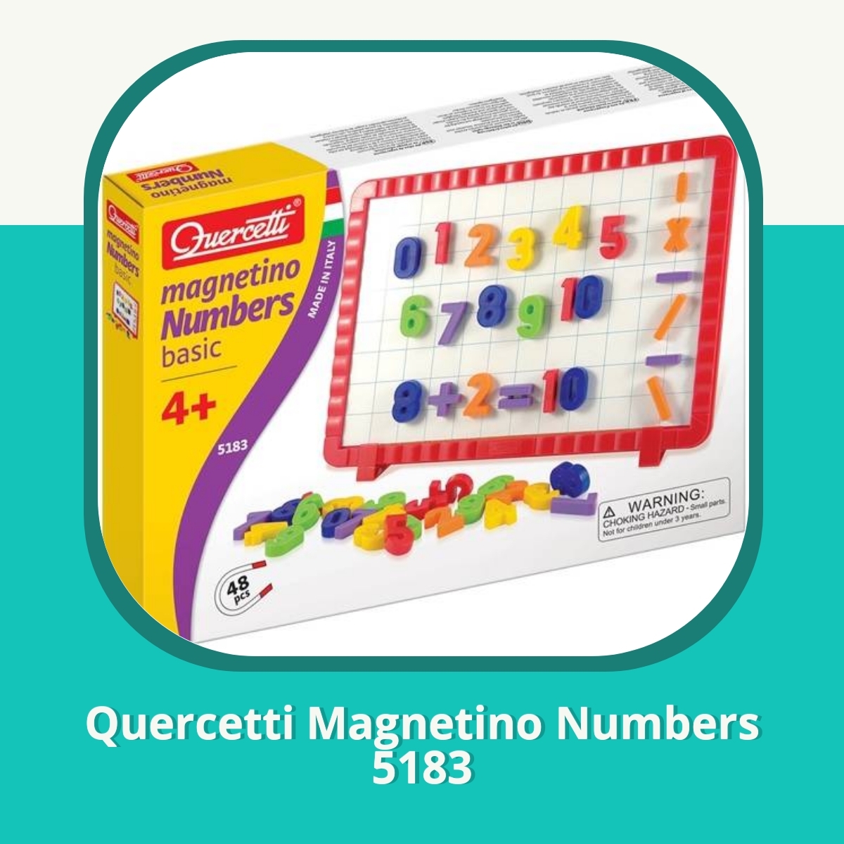 Anmeldelse af Quercetti Magnetino Numbers 5183
