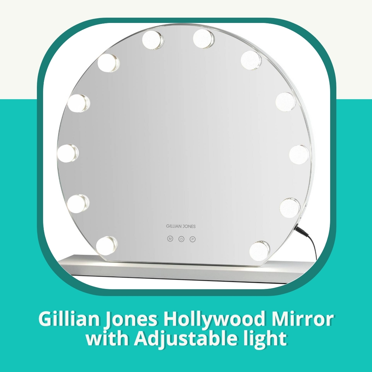 Anmeldelse af Gillian Jones Hollywood Mirror with Adjustable light