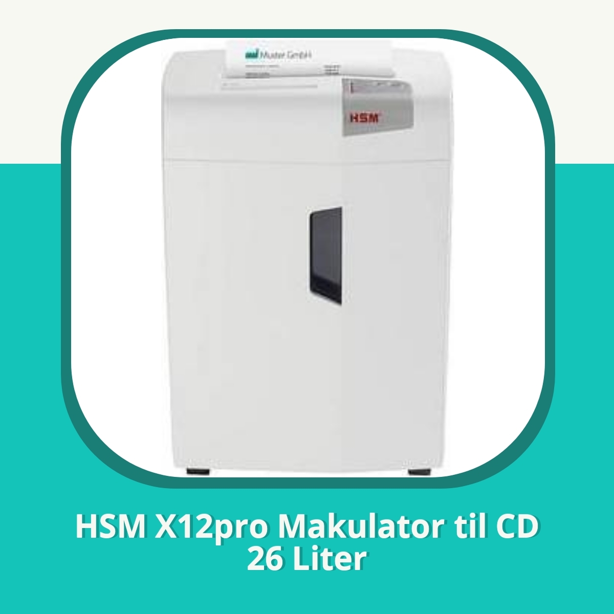 Anmeldelse af HSM X12pro Makulator til CD 26 Liter