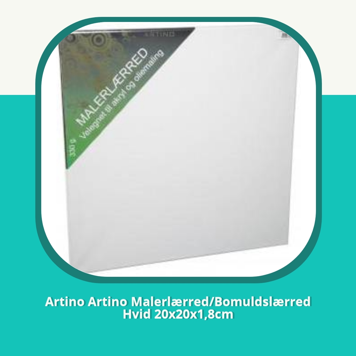 Anmeldelse af Artino Artino Malerlærred/Bomuldslærred Hvid 20x20x1,8cm