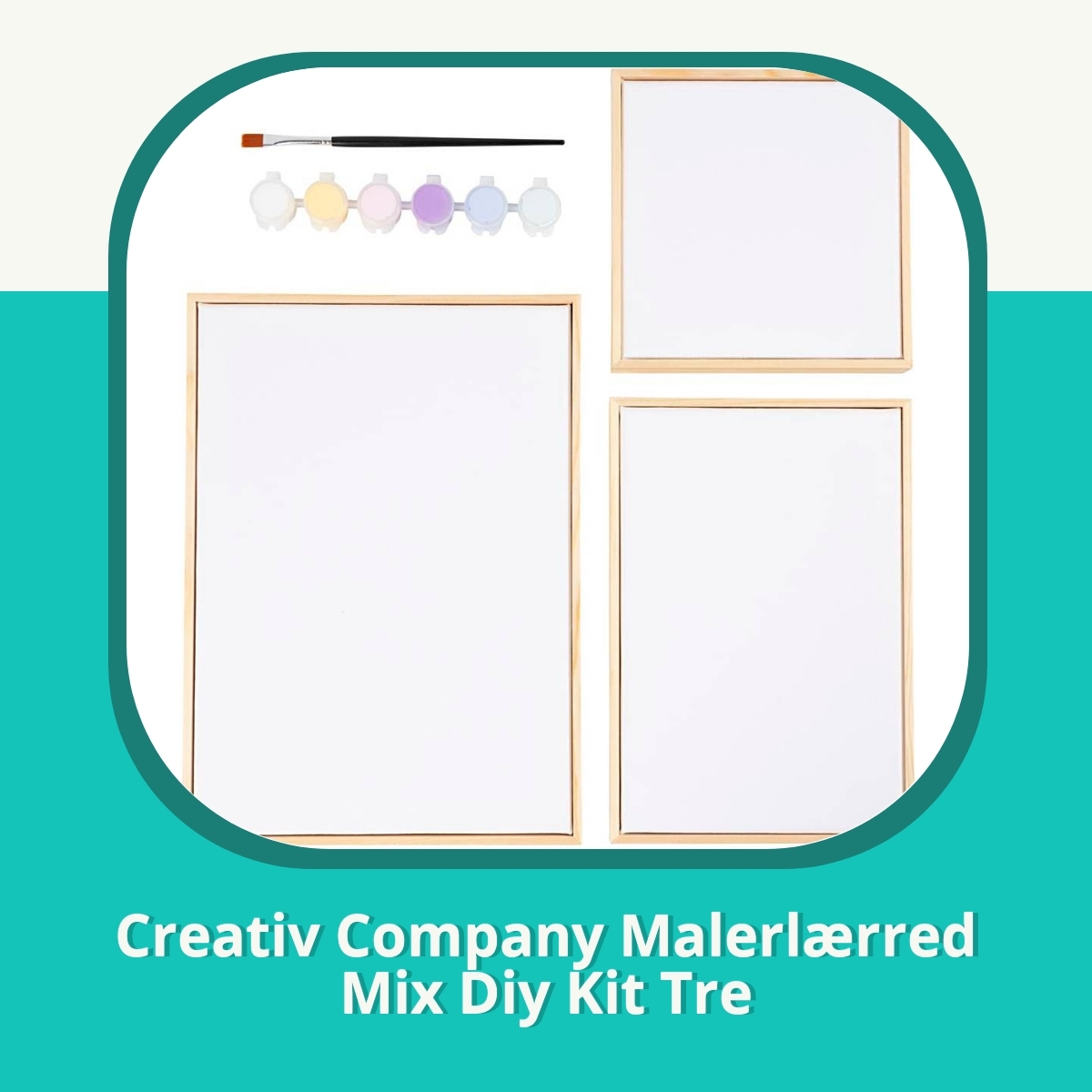 Anmeldelse Creativ Company Malerlærred Mix Diy Kit Tre