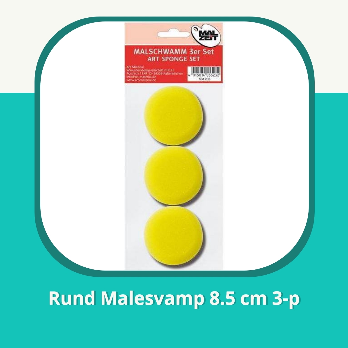 Anmeldelse af Rund Malesvamp 8.5 cm 3-p