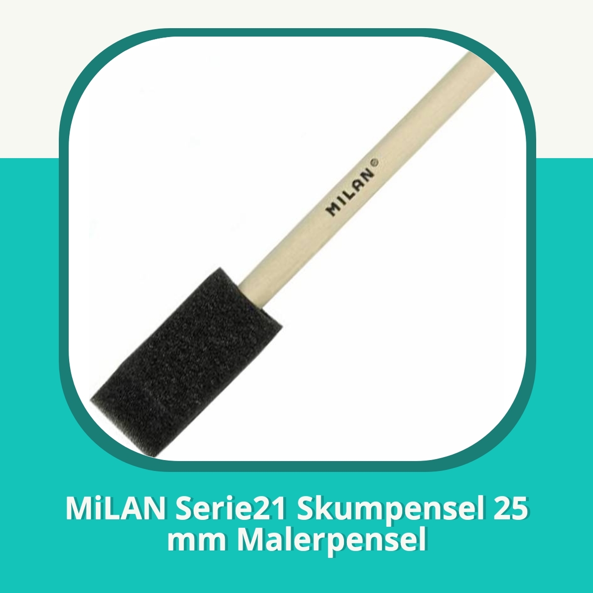 Anmeldelse af MiLAN Serie21 Skumpensel 25 mm Malerpensel
