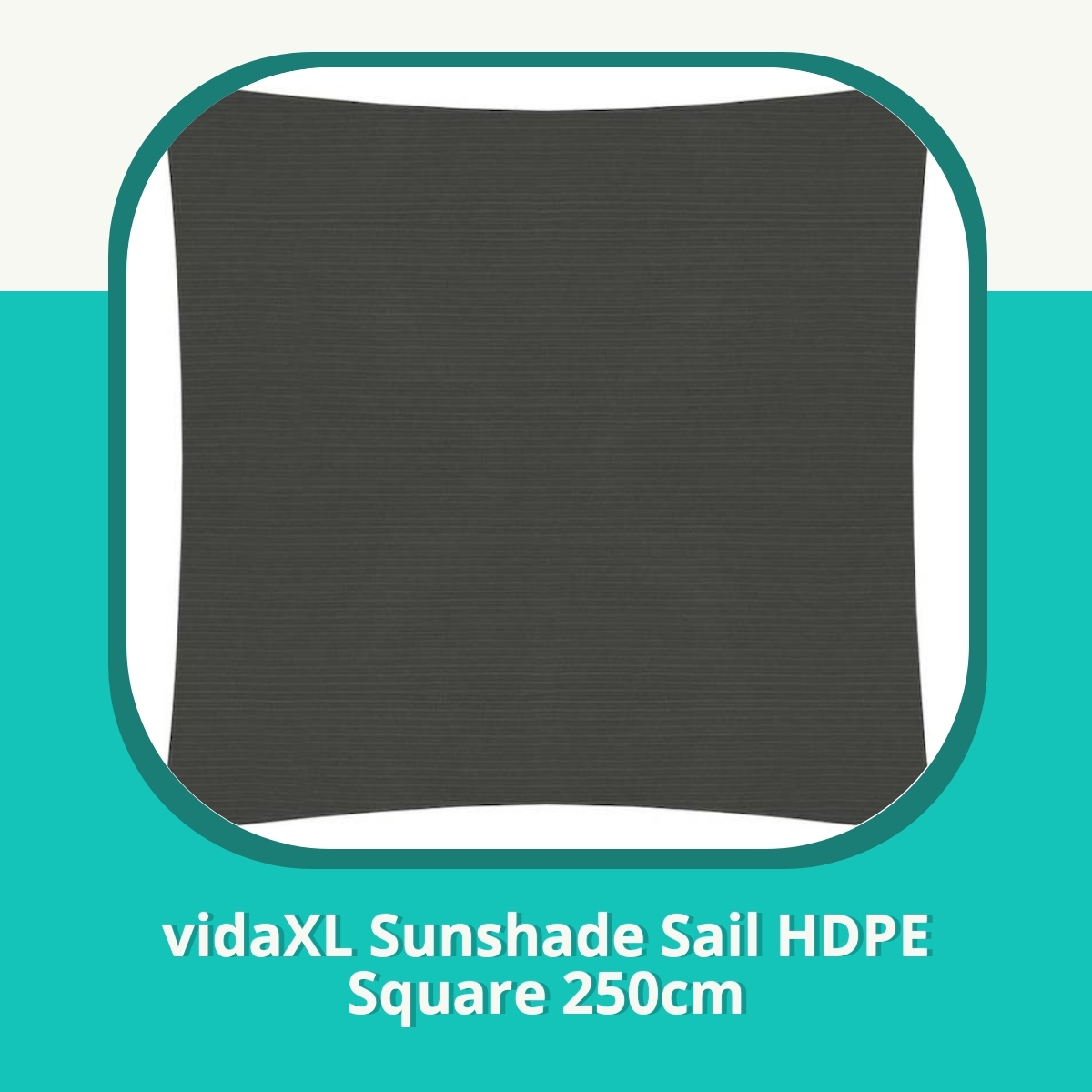 Anmeldelse af vidaXL Sunshade Sail HDPE Square 250cm