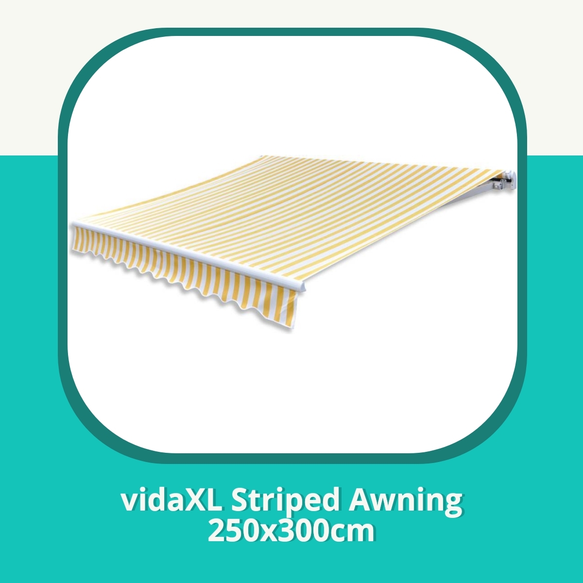 Anmeldelse af vidaXL Striped Awning 250x300cm