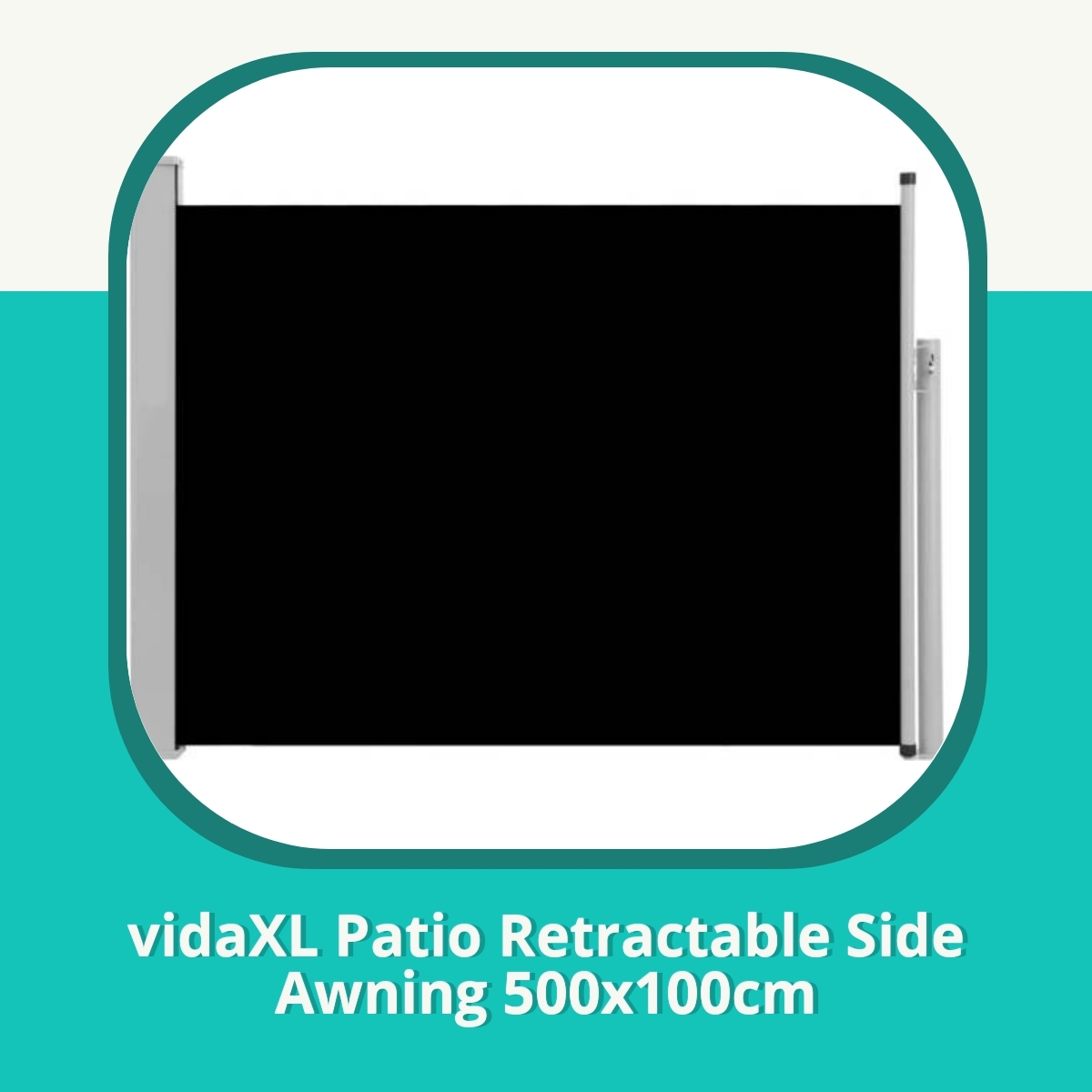 Anmeldelse af vidaXL Patio Retractable Side Awning 500x100cm