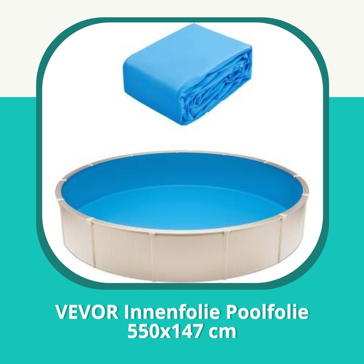 Recension af VEVOR Innenfolie Poolfolie 550x147 cm