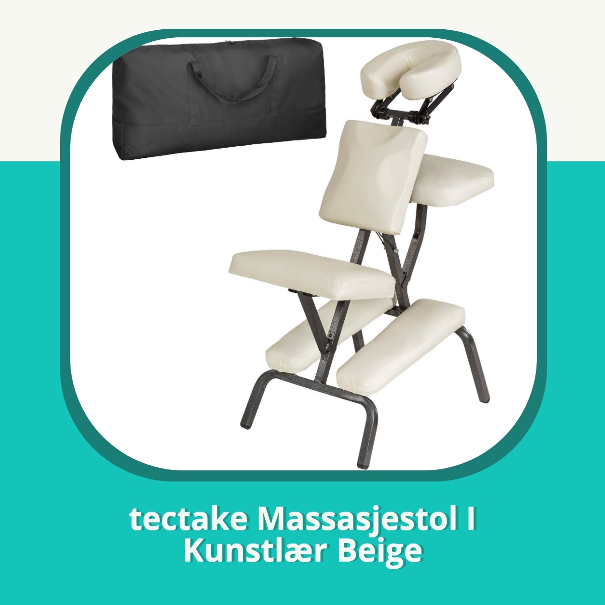 Anmeldelse af tectake Massasjestol I Kunstlær Beige