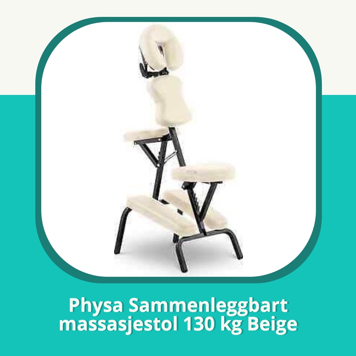 Anmeldelse af Physa Sammenleggbart massasjestol 130 kg Beige
