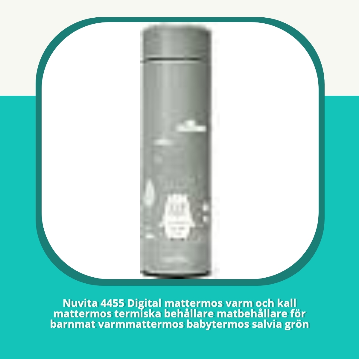 Recension af Nuvita 4455 Digital mattermos varm och kall mattermos termiska behållare matbehållare för barnmat varmmattermos babytermos salvia grön