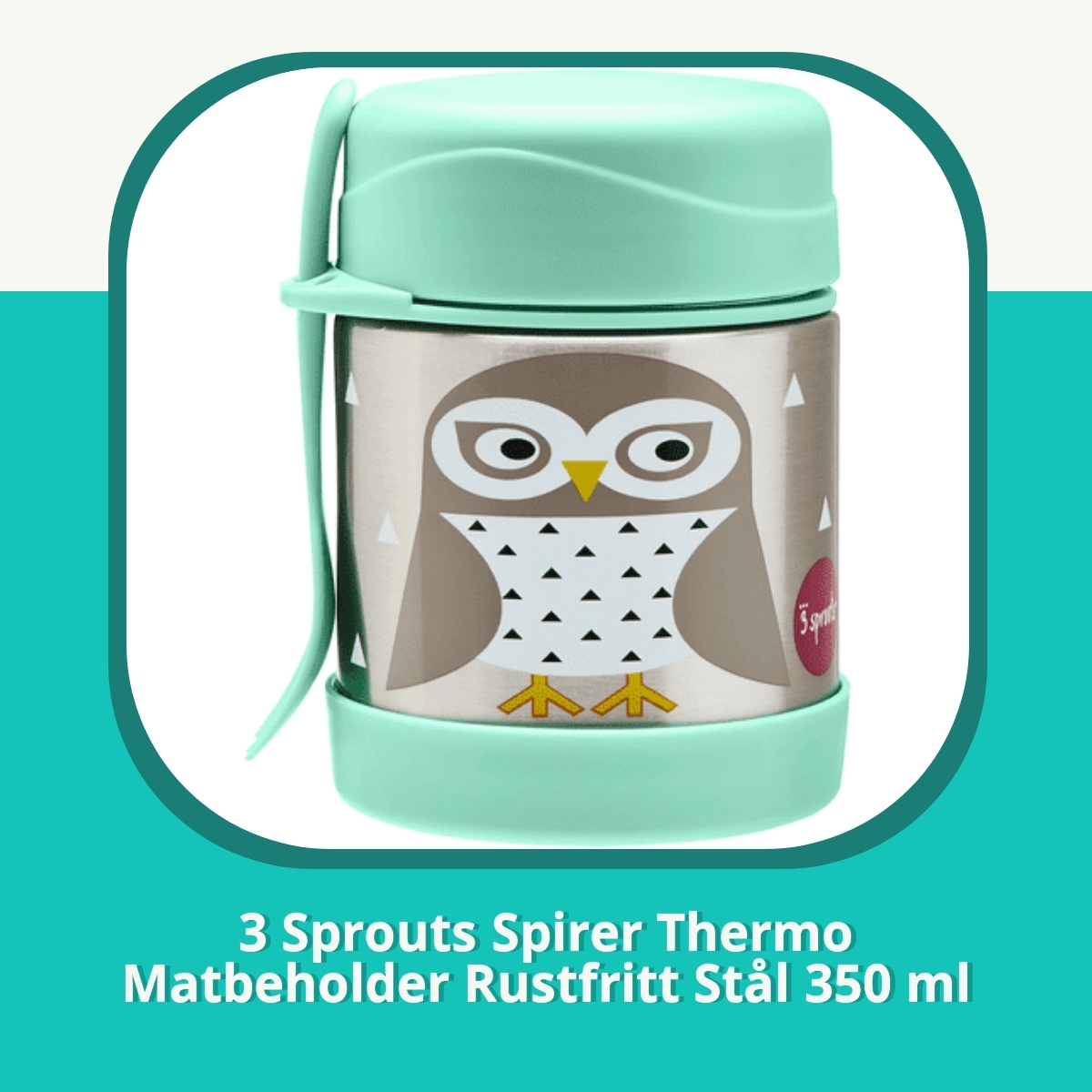 Anmeldelse af 3 Sprouts Spirer Thermo Matbeholder Rustfritt Stål 350 ml