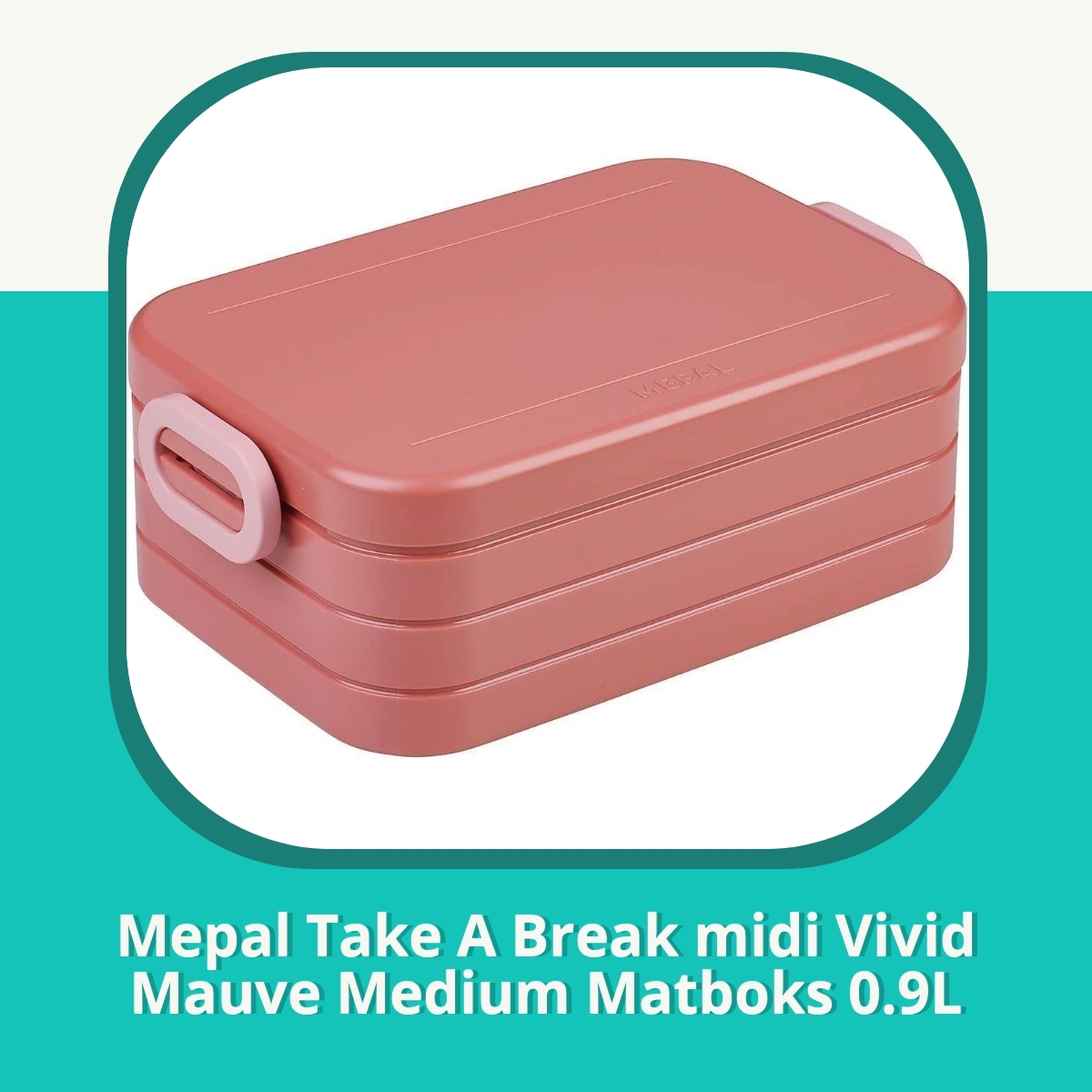 Anmeldelse af Mepal Take A Break midi Vivid Mauve Medium Matboks 0.9L