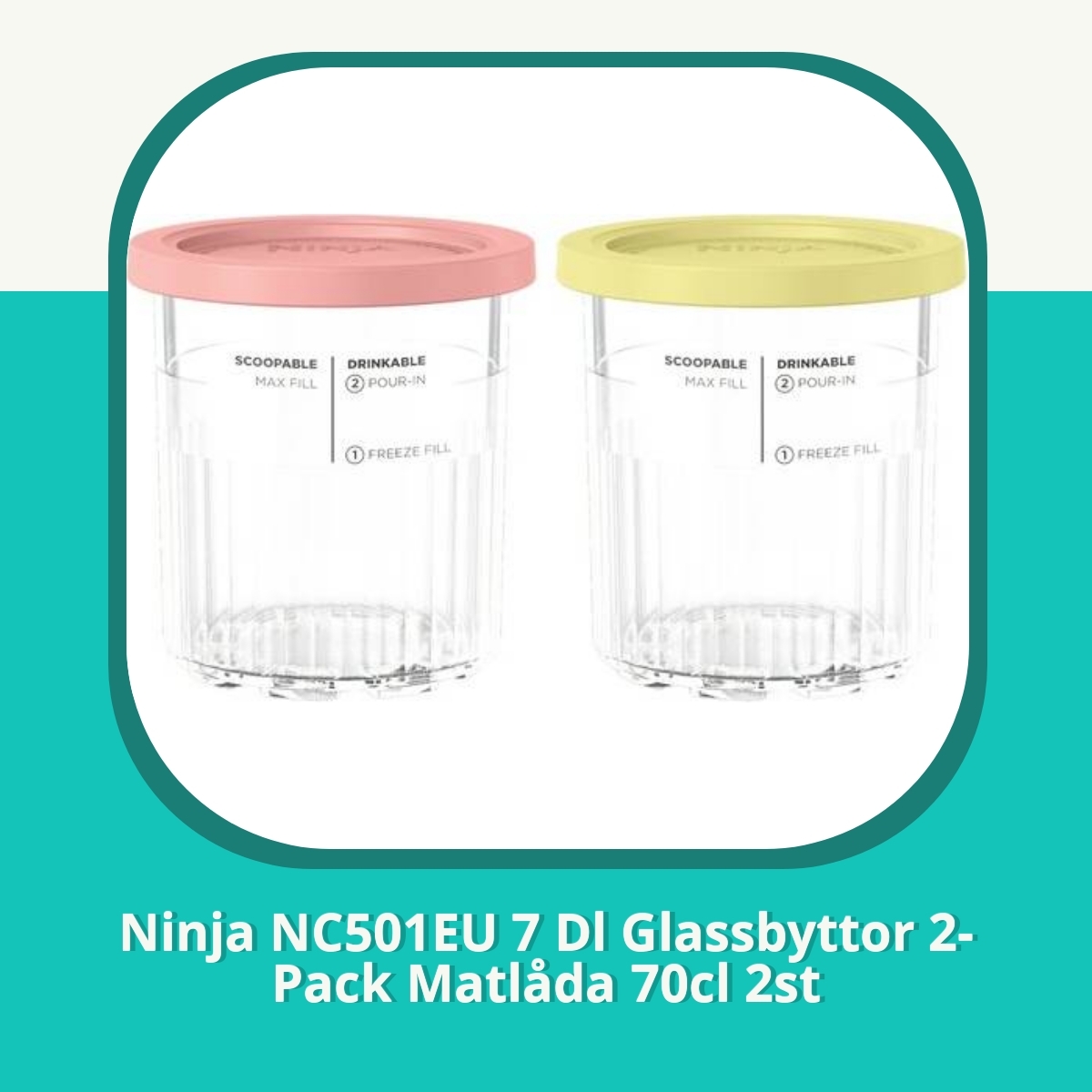 Recension af Ninja NC501EU 7 Dl Glassbyttor 2-Pack Matlåda 70cl 2st