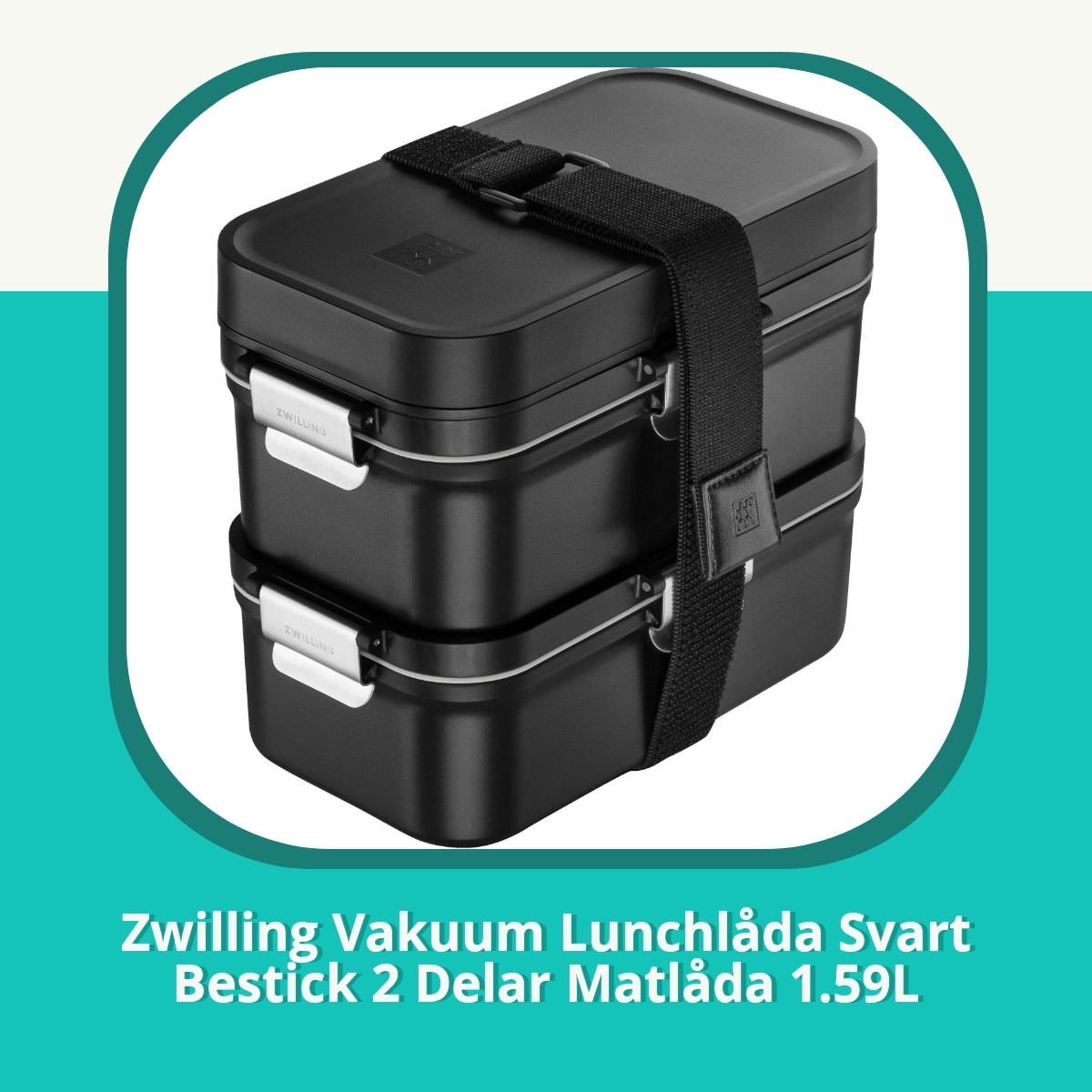 Recension af Zwilling Vakuum Lunchlåda Svart Bestick 2 Delar Matlåda 1.59L
