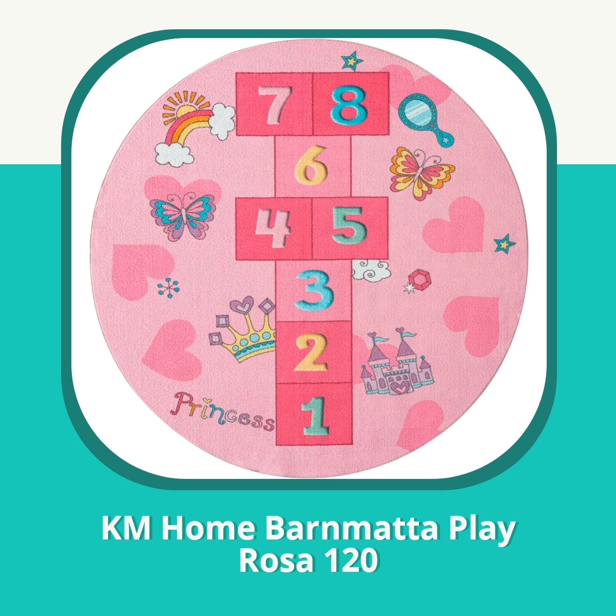 Recension af KM Home Barnmatta Play Rosa 120