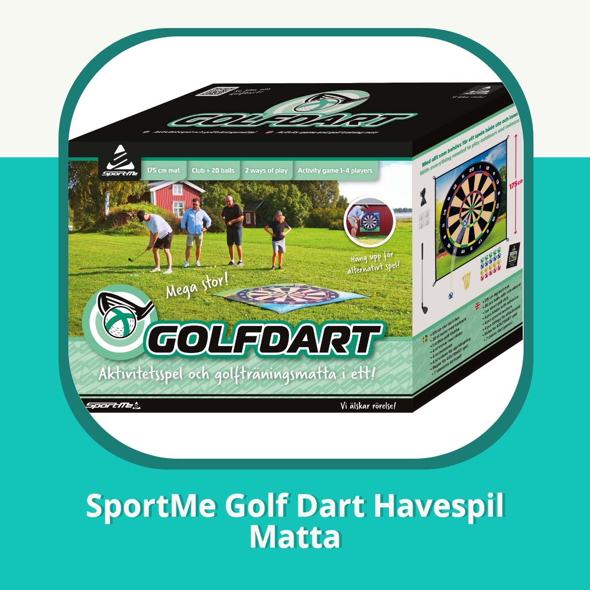 Anmeldelse af SportMe Golf Dart Havespil Matta