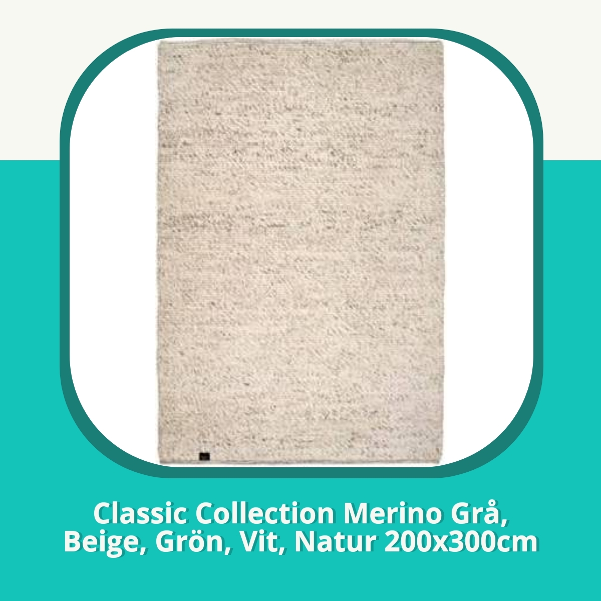 Recension af Classic Collection Merino Grå, Beige, Grön, Vit, Natur 200x300cm