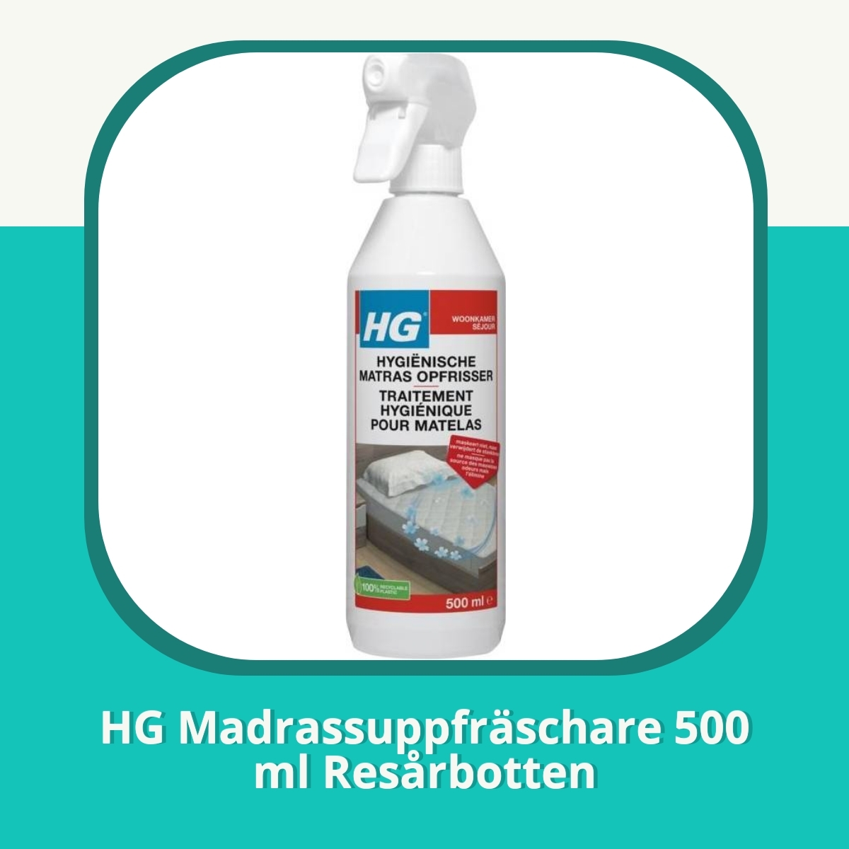 Recension af HG Madrassuppfräschare 500 ml Resårbotten