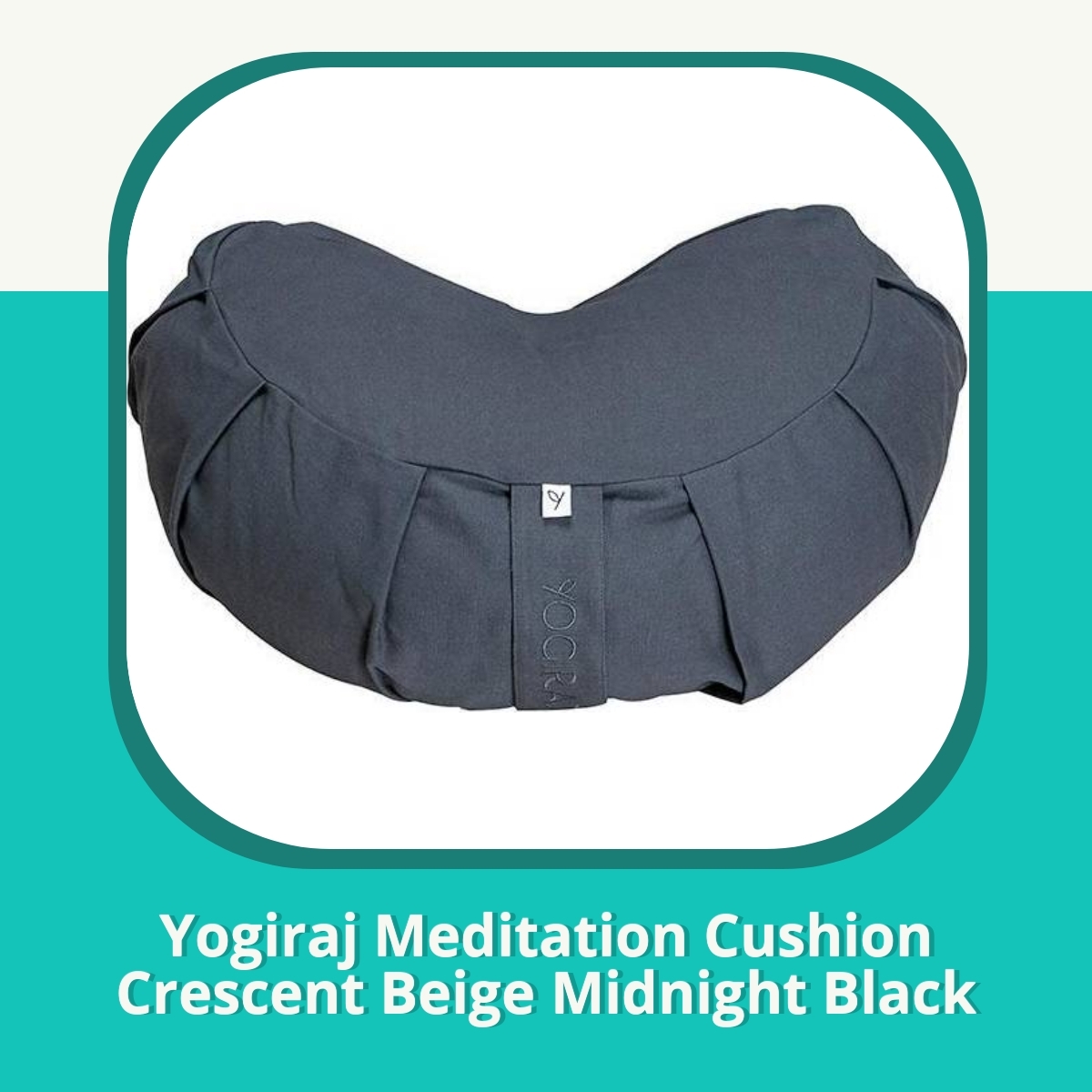 Anmeldelse af Yogiraj Meditation Cushion Crescent Beige Midnight Black