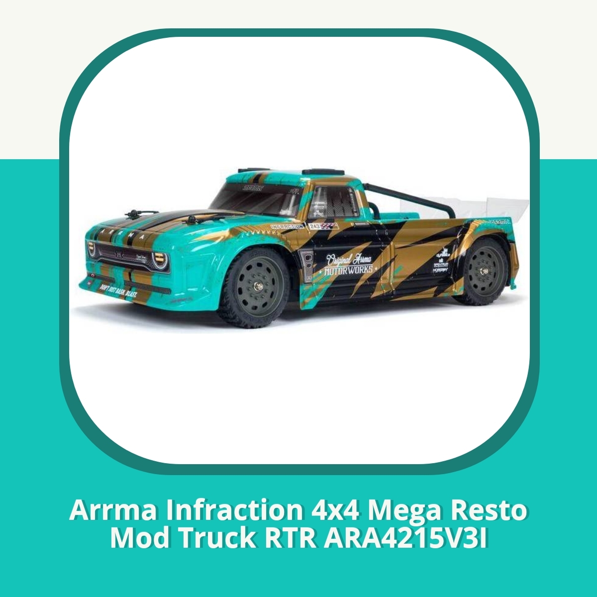 Recension af Arrma Infraction 4x4 Mega Resto Mod Truck RTR ARA4215V3I