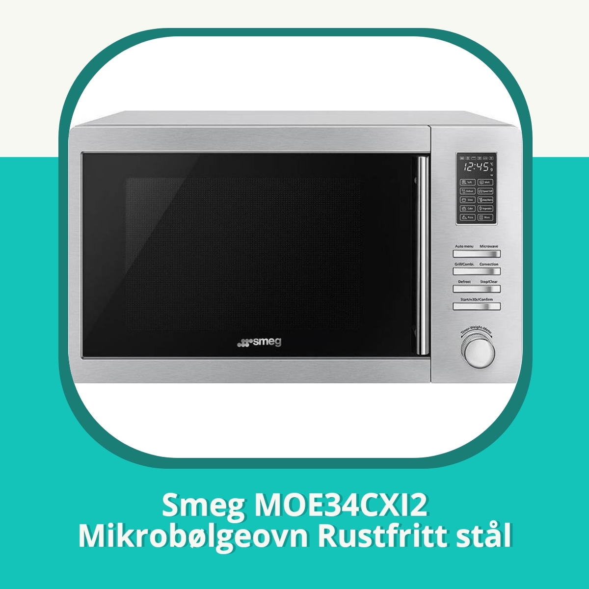 Anmeldelse af Smeg MOE34CXI2 Mikrobølgeovn Rustfritt stål