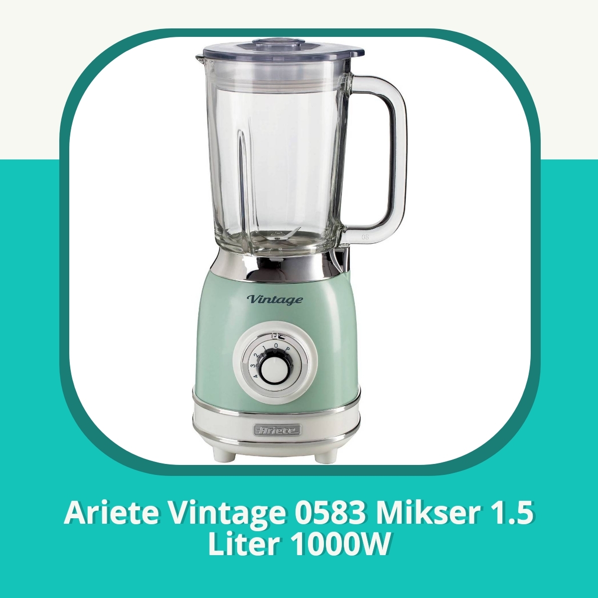 Anmeldelse af Ariete Vintage 0583 Mikser 1.5 Liter 1000W