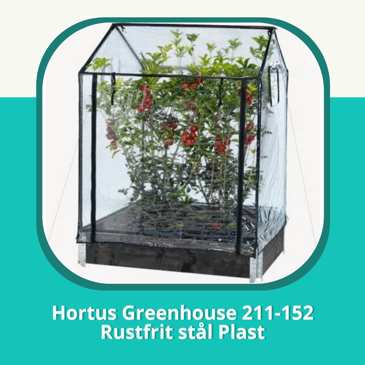 Anmeldelse af Hortus Greenhouse 211-152 Rustfrit stål Plast