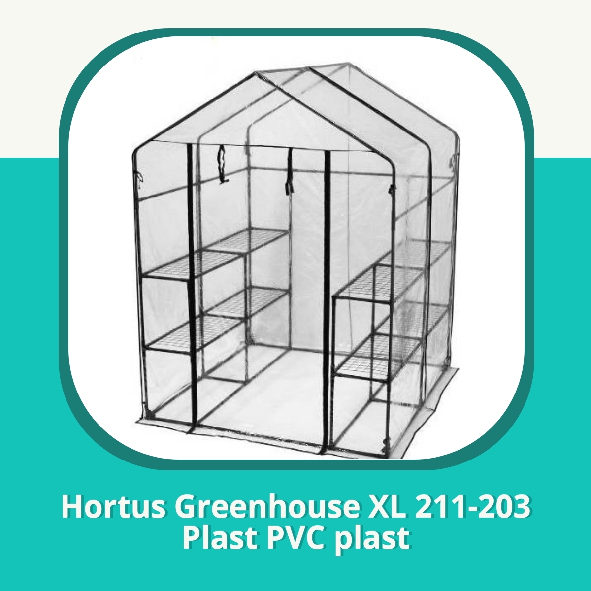 Anmeldelse af Hortus Greenhouse XL 211-203 Plast PVC plast