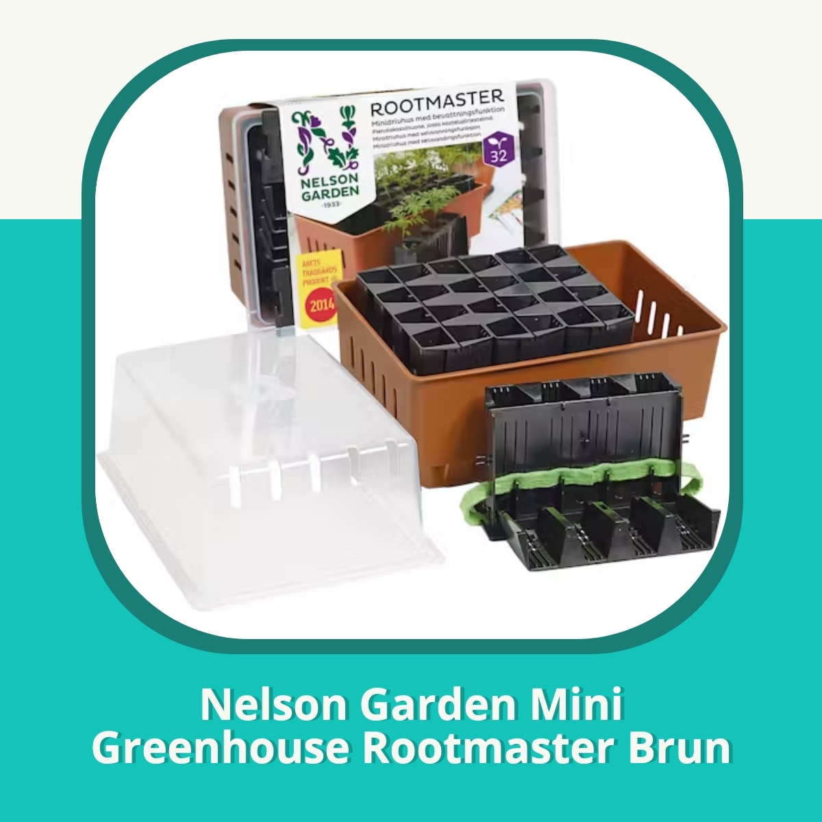 Recension af Nelson Garden Mini Greenhouse Rootmaster Brun