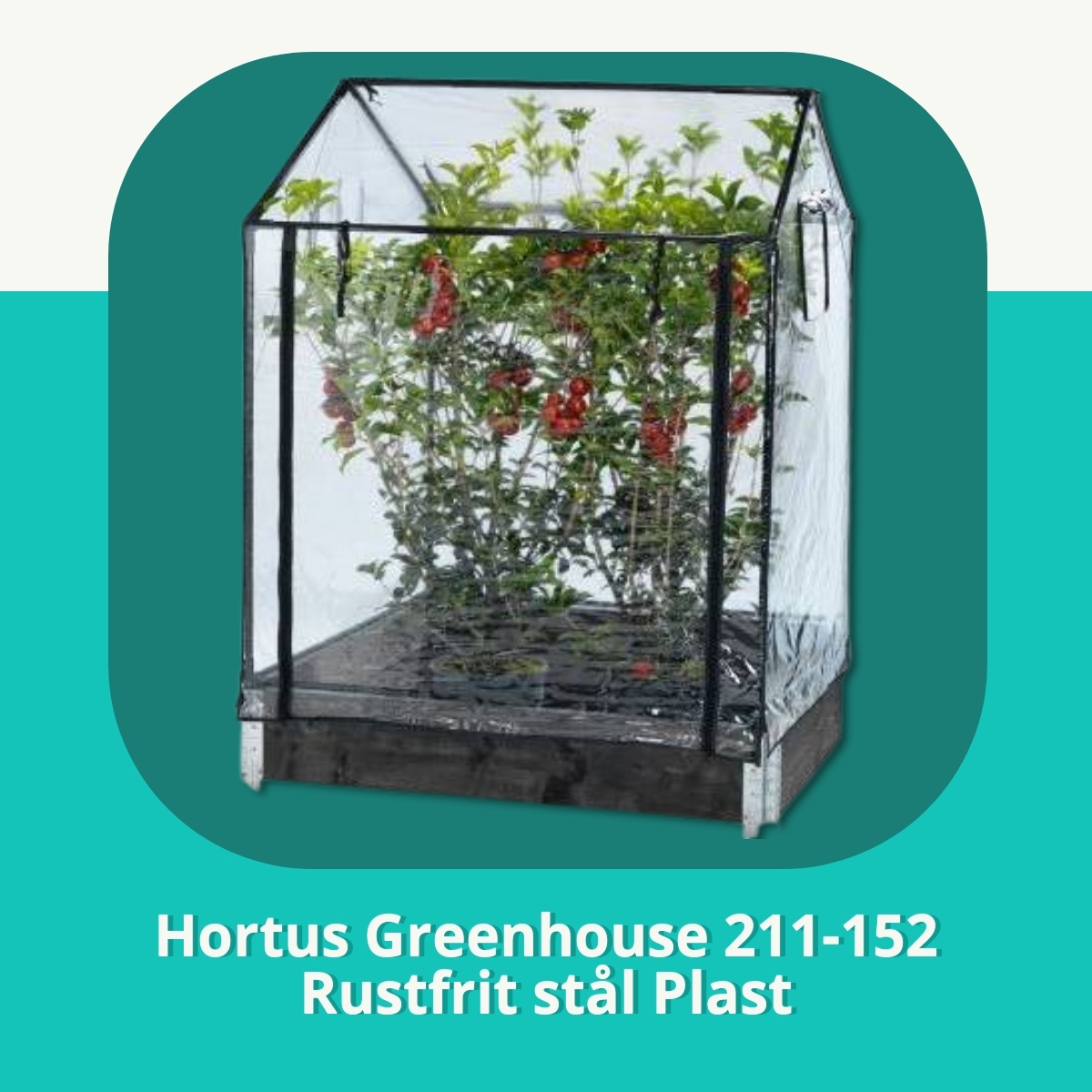 Anmeldelse af Hortus Greenhouse 211-152 Rustfrit stål Plast