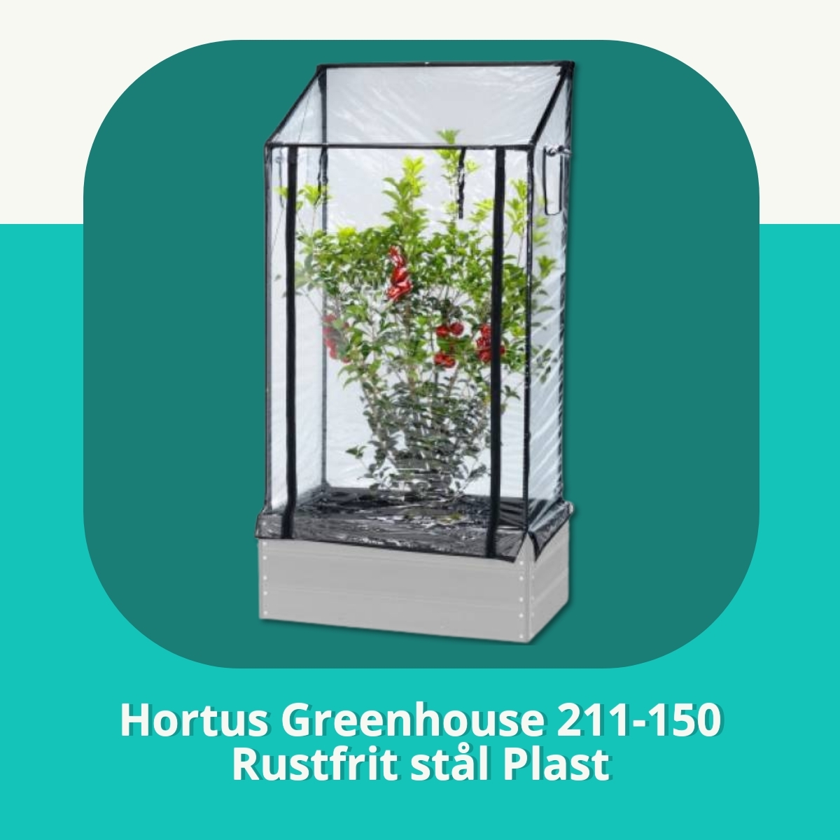 Anmeldelse af Hortus Greenhouse 211-150 Rustfrit stål Plast