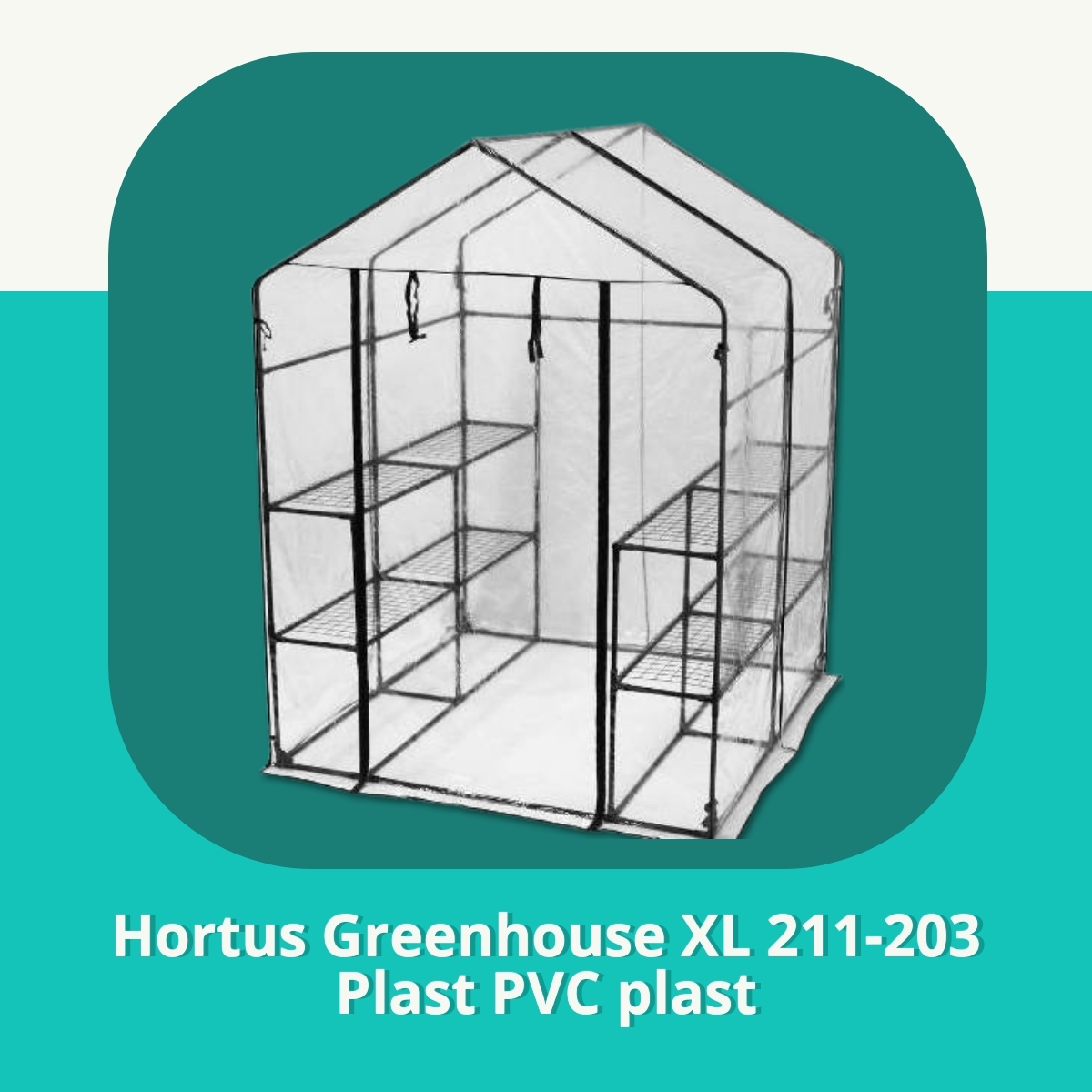 Anmeldelse af Hortus Greenhouse XL 211-203 Plast PVC plast