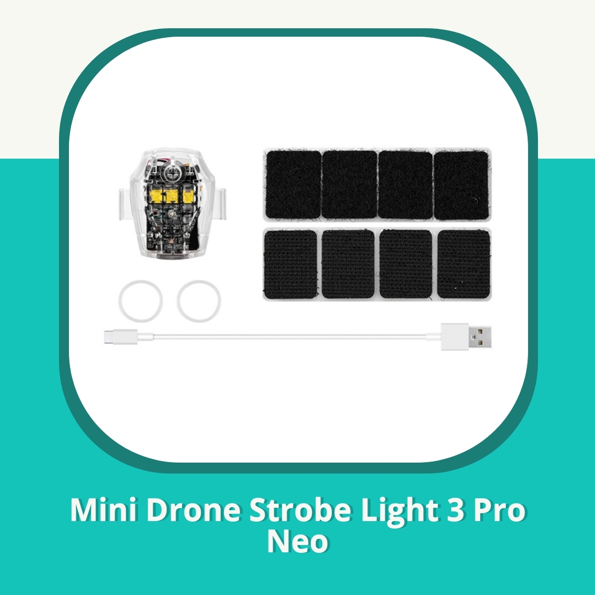 Anmeldelse af Mini Drone Strobe Light 3 Pro Neo