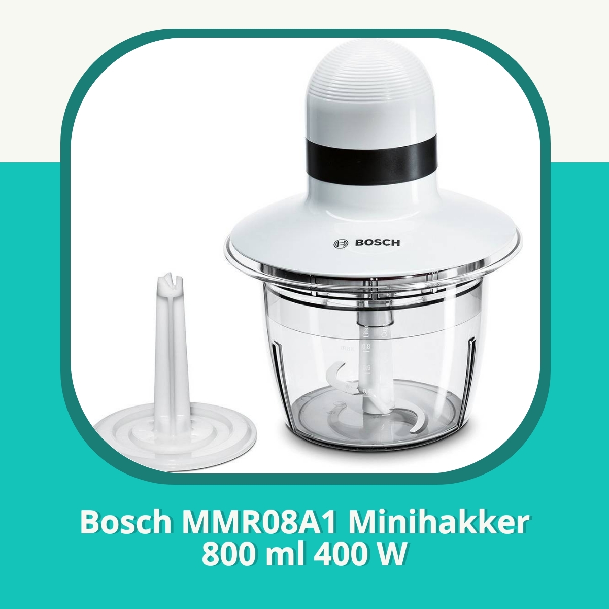 Anmeldelse af Bosch MMR08A1 Minihakker 800 ml 400 W