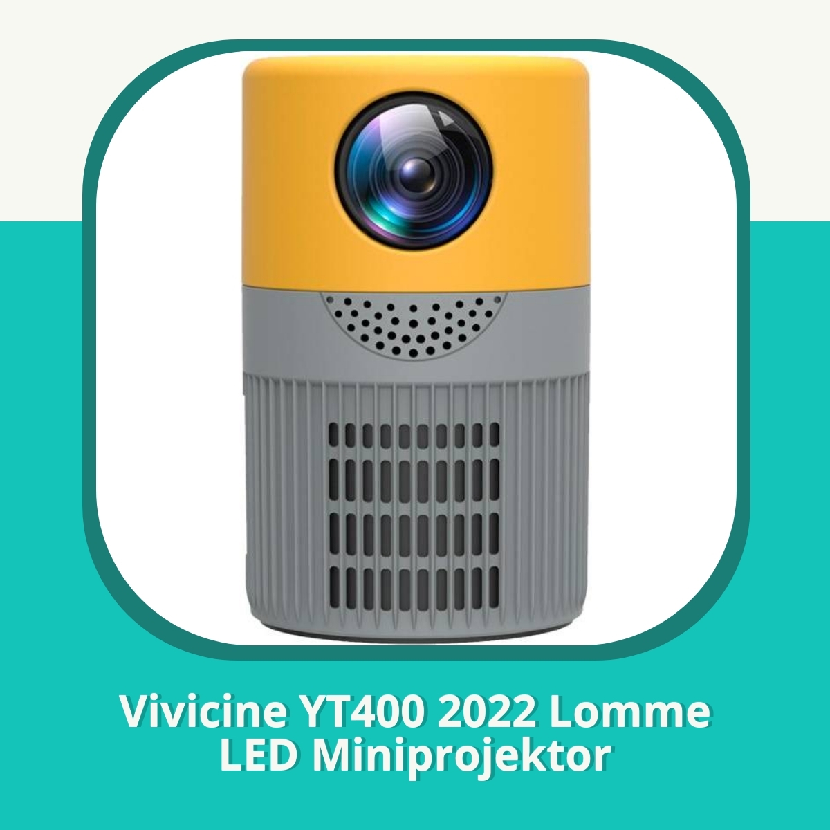 Anmeldelse af Vivicine YT400 2022 Lomme LED Miniprojektor