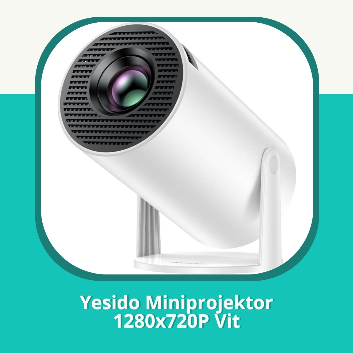 Recension af Yesido Miniprojektor 1280x720P Vit