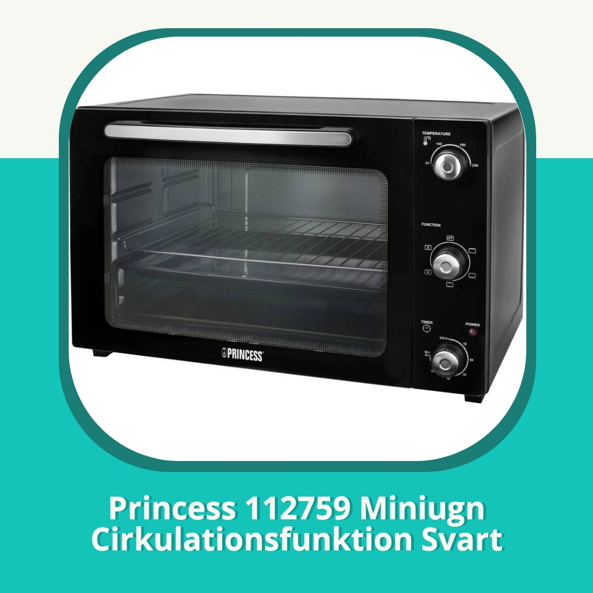 Recension af Princess 112759 Miniugn Cirkulationsfunktion Svart