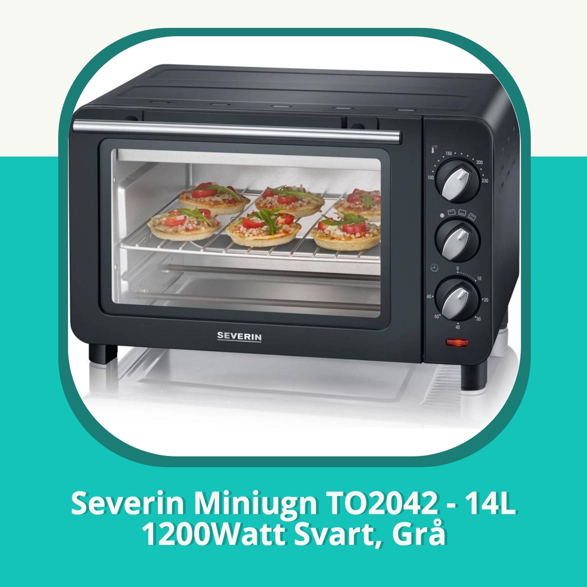 Recension af Severin Miniugn TO2042 - 14L 1200Watt Svart, Grå