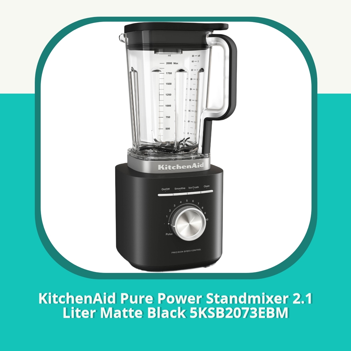 Recension af KitchenAid Pure Power Standmixer 2.1 Liter Matte Black 5KSB2073EBM