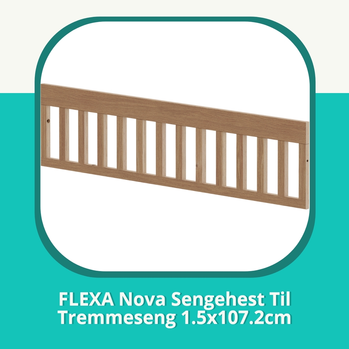 Anmeldelse af FLEXA Nova Sengehest Til Tremmeseng 1.5x107.2cm