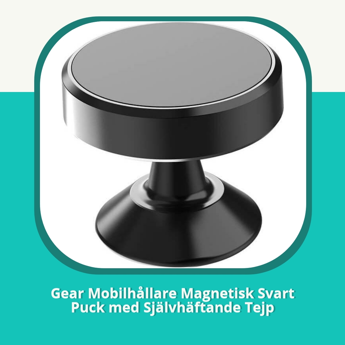 Recension af Gear Mobilhållare Magnetisk Svart Puck med Självhäftande Tejp